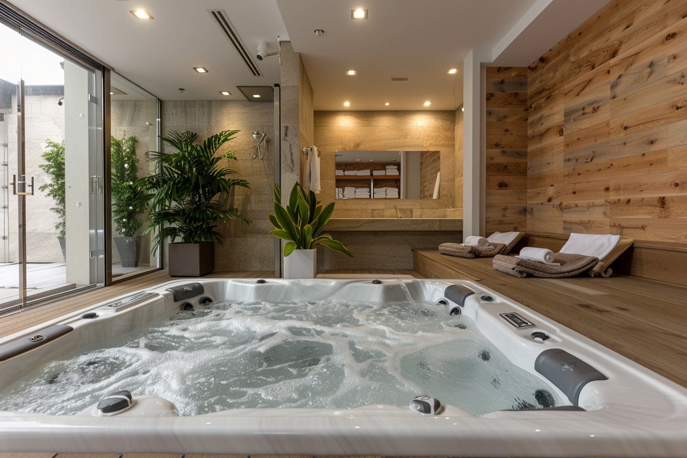 Quel est le rôle des divers équipements tels que les jets et chauffages dans un spa privatif ?